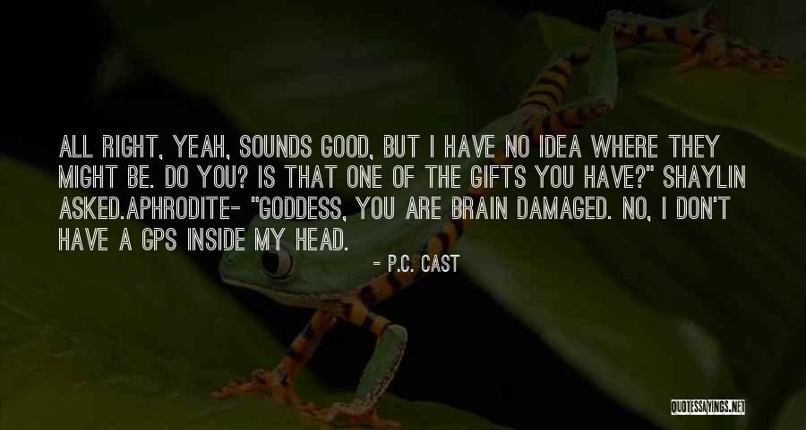 Brain Damaged Quotes By P.C. Cast Brain Damaged Quotes By P.C. Cast
