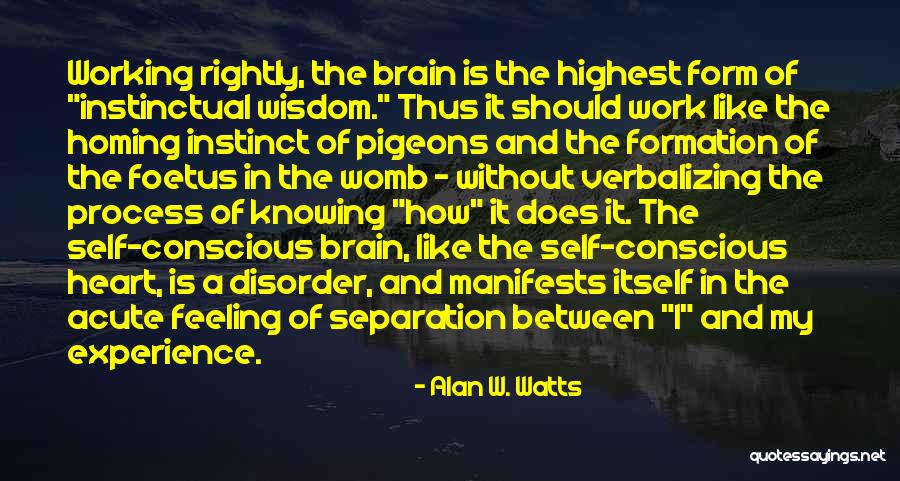 Brain Disorder Quotes By Alan W. Watts Brain Disorder Quotes By Alan W. Watts