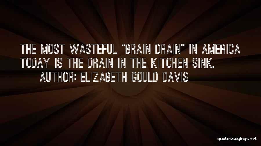 Brain Drain Quotes By Elizabeth Gould Davis