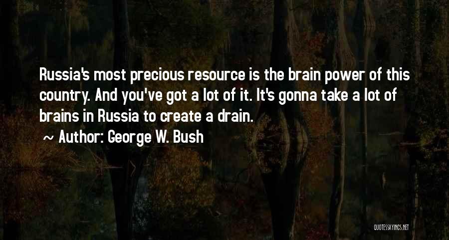 Brain Drain Quotes By George W. Bush