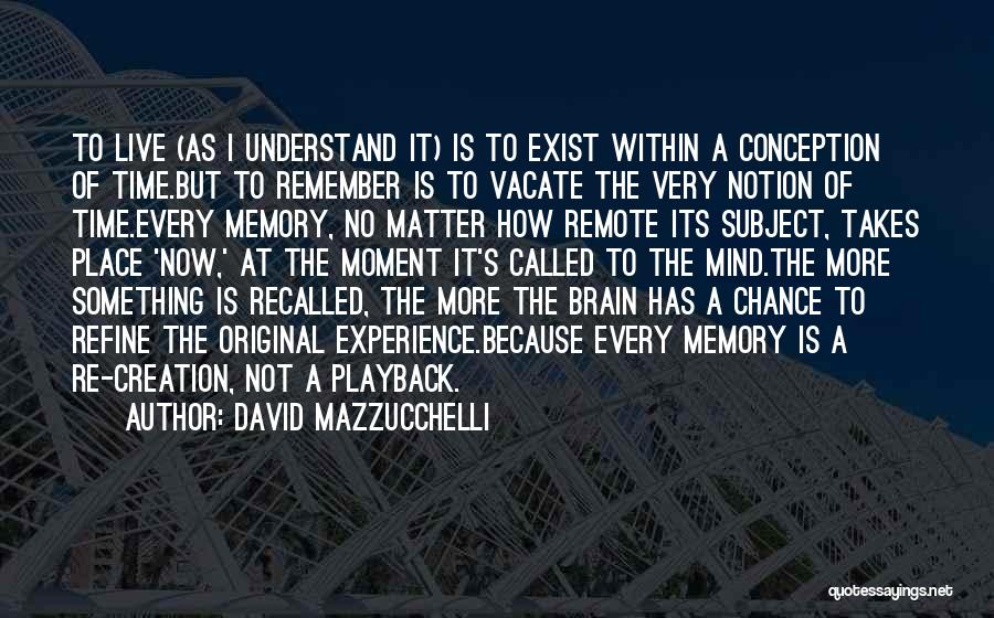 Brain Exist Quotes By David Mazzucchelli