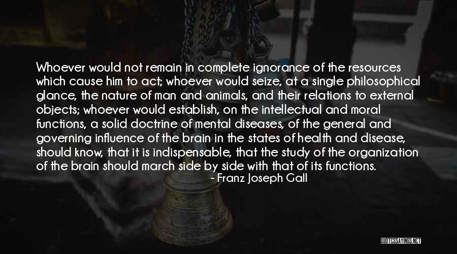Brain Health Quotes By Franz Joseph Gall Brain Health Quotes By Franz Joseph Gall