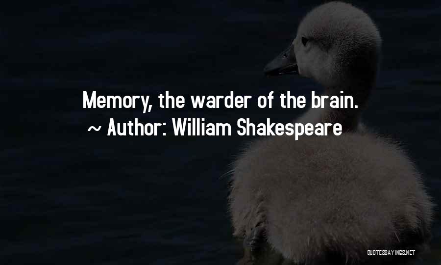 Brain Memory Quotes By William Shakespeare