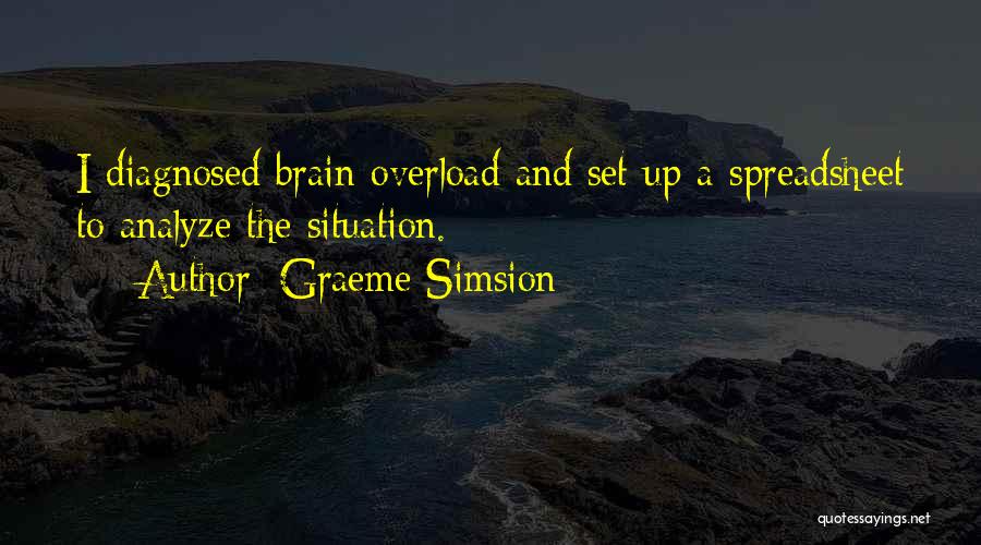 Brain Overload Quotes By Graeme Simsion