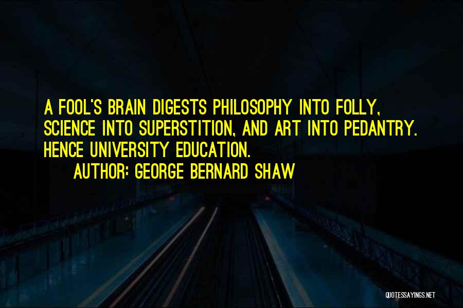 Brain Science Quotes By George Bernard Shaw