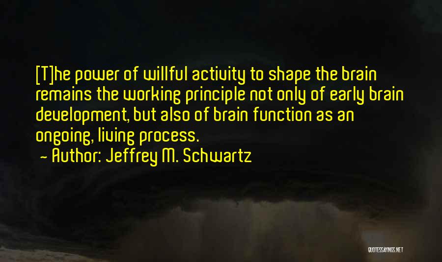 Brain Science Quotes By Jeffrey M. Schwartz