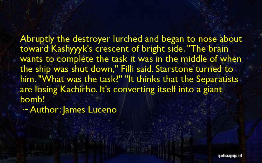 Brain Shut Down Quotes By James Luceno