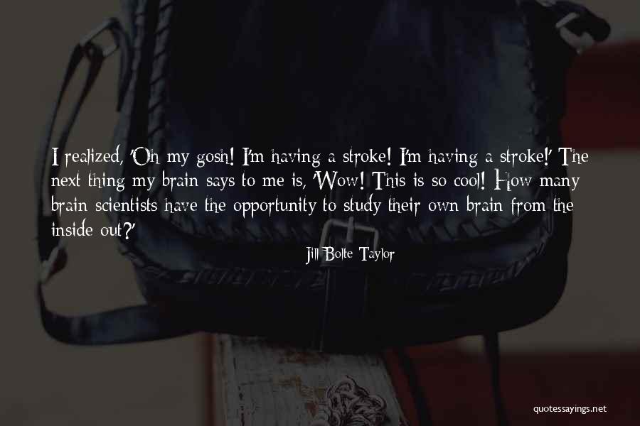 Brain Stroke Quotes By Jill Bolte Taylor Brain Stroke Quotes By Jill Bolte Taylor