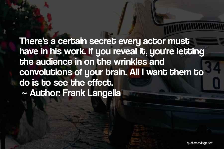 Brain Work Quotes By Frank Langella