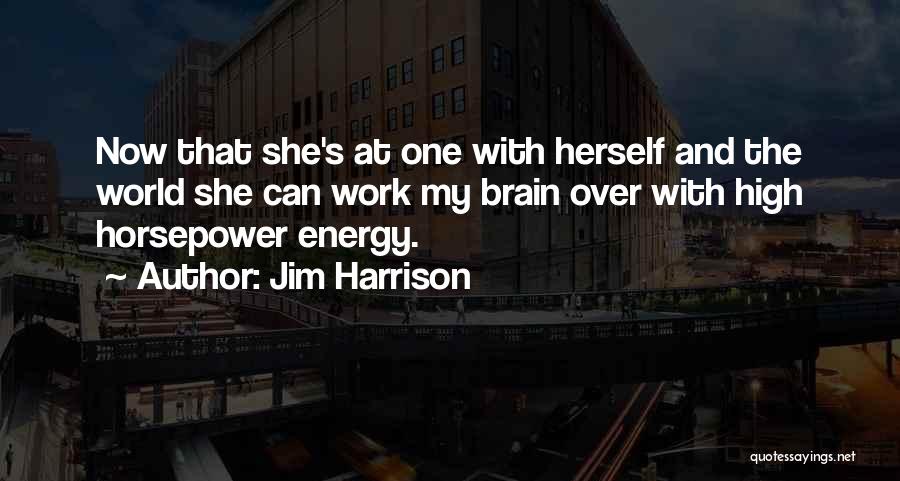 Brain Work Quotes By Jim Harrison