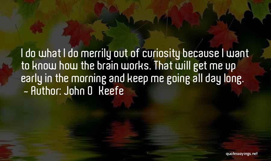 Brain Works Quotes By John O'Keefe