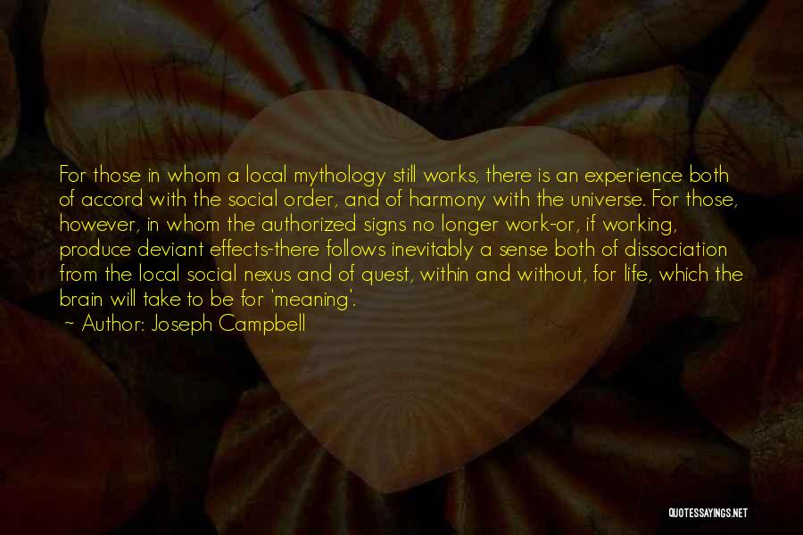 Brain Works Quotes By Joseph Campbell