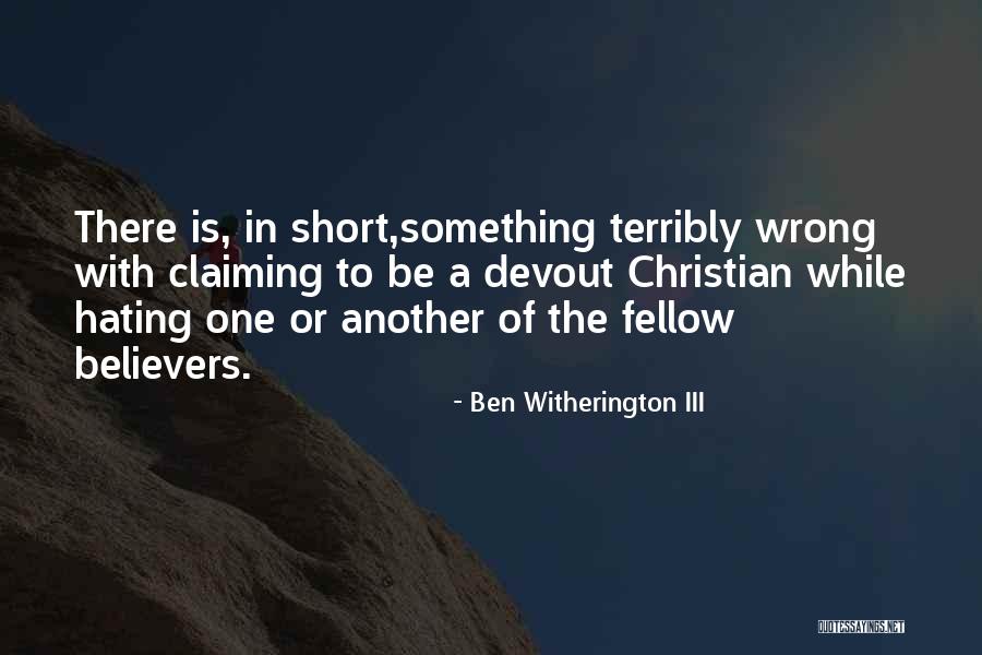 Braisted Avenue Quotes By Ben Witherington III