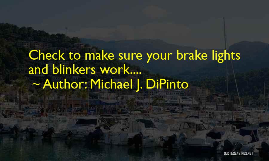 Brake Lights Quotes By Michael J. DiPinto