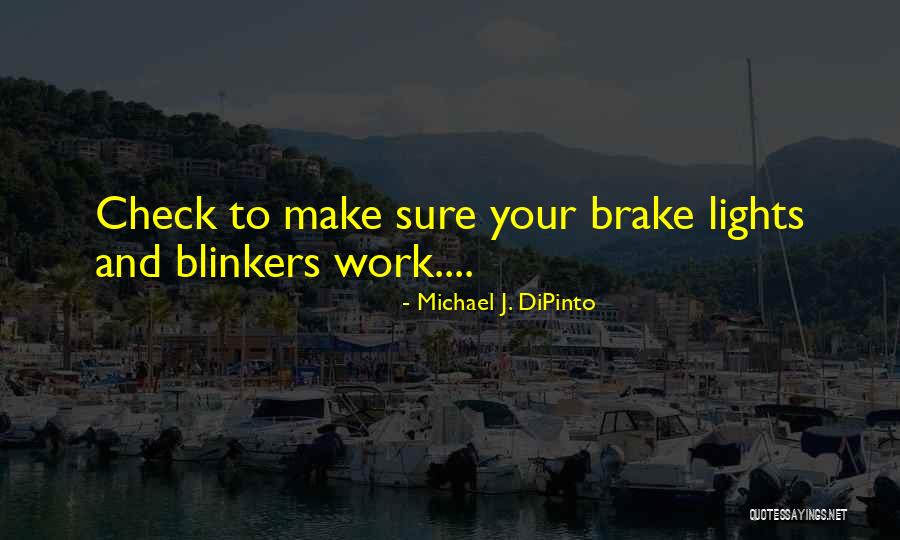 Brake Quotes By Michael J. DiPinto