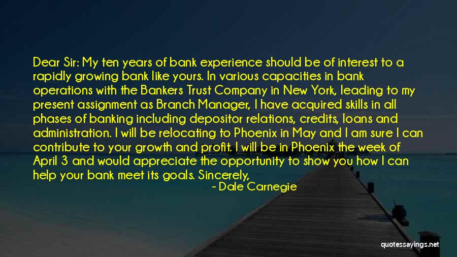 Branch Manager Quotes By Dale Carnegie