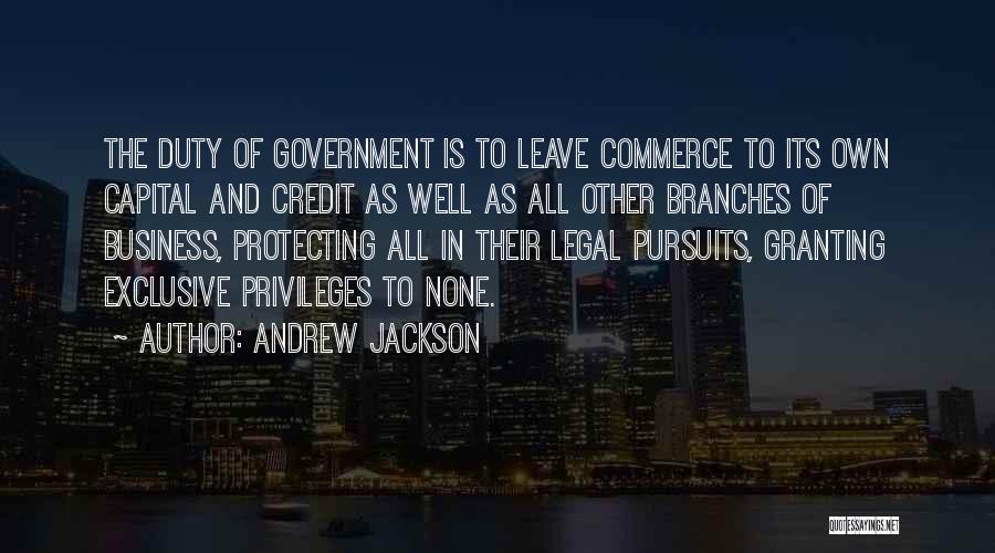 Branches Of Government Quotes By Andrew Jackson