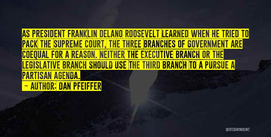 Branches Of Government Quotes By Dan Pfeiffer