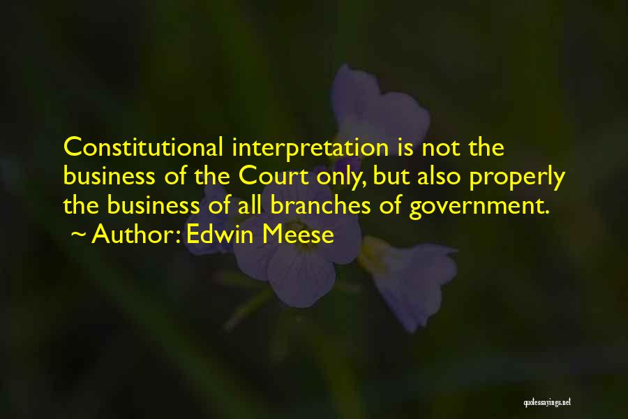 Branches Of Government Quotes By Edwin Meese