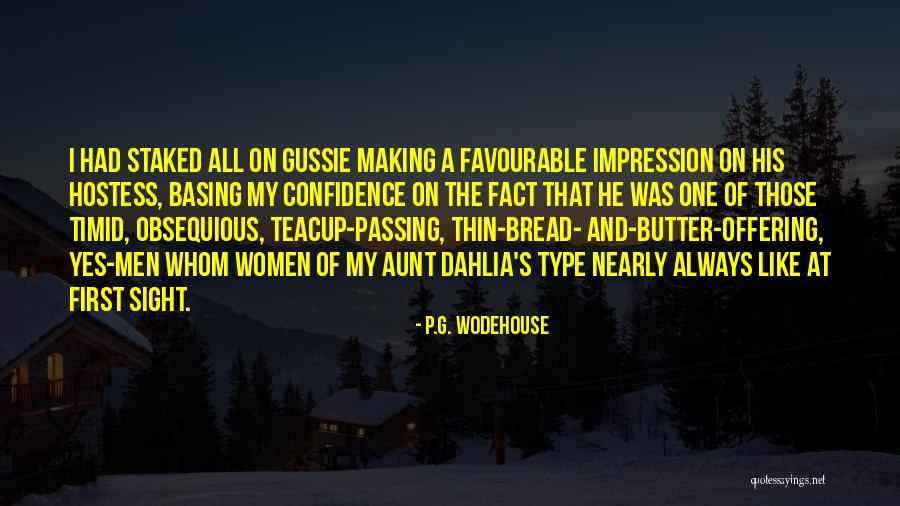 Bread And Butter Quotes By P.G. Wodehouse