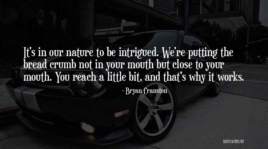 Bread Crumb Quotes By Bryan Cranston