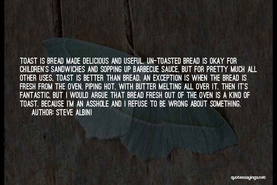 Bread Toast Quotes By Steve Albini