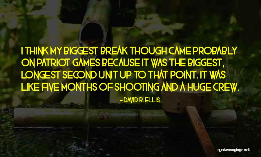 Break Even Point Quotes By David R. Ellis