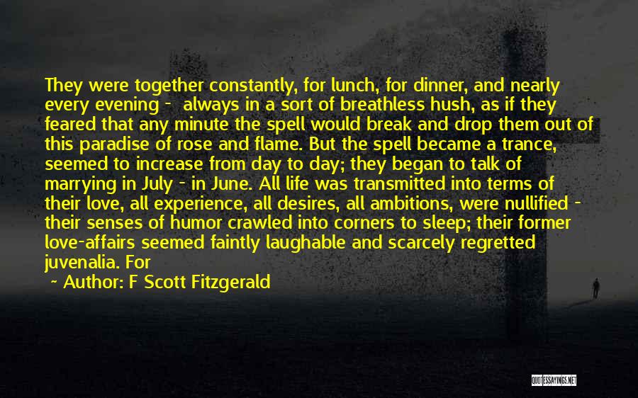 Break From Love Quotes By F Scott Fitzgerald