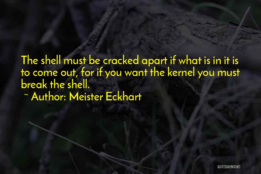 Break Out Of Your Shell Quotes By Meister Eckhart