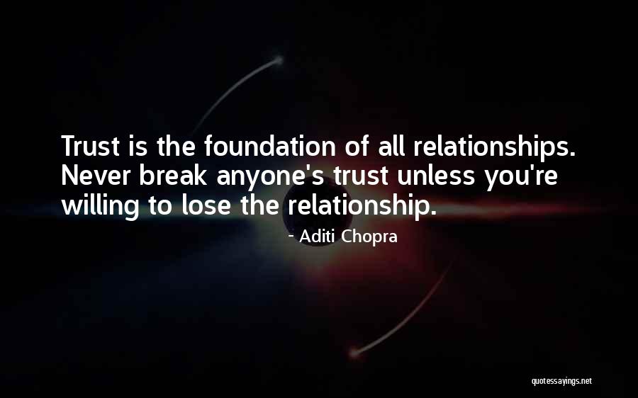 Break Trust Quotes By Aditi Chopra