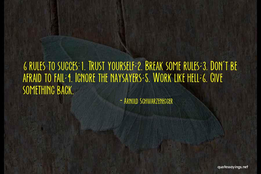 Break Trust Quotes By Arnold Schwarzenegger