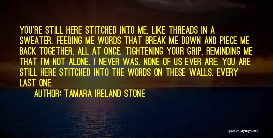 Break Walls Quotes By Tamara Ireland Stone