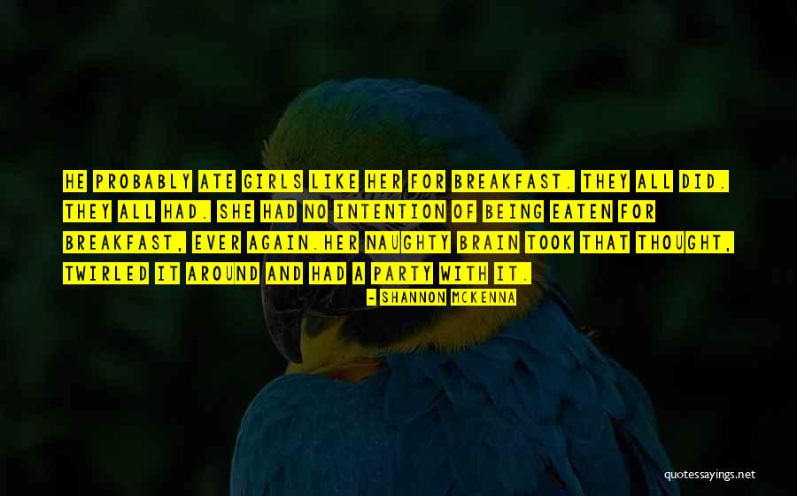 Breakfast Quotes By Shannon McKenna Breakfast Quotes By Shannon McKenna