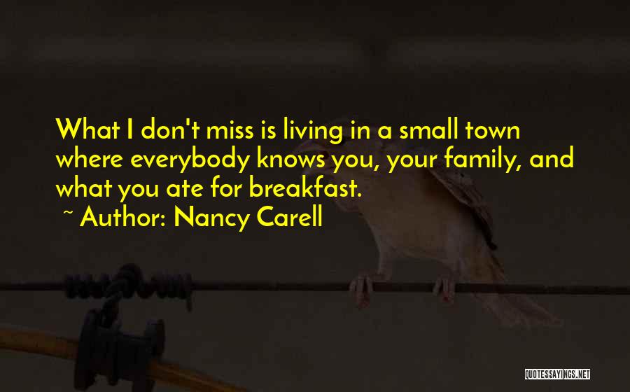 Breakfast With Family Quotes By Nancy Carell