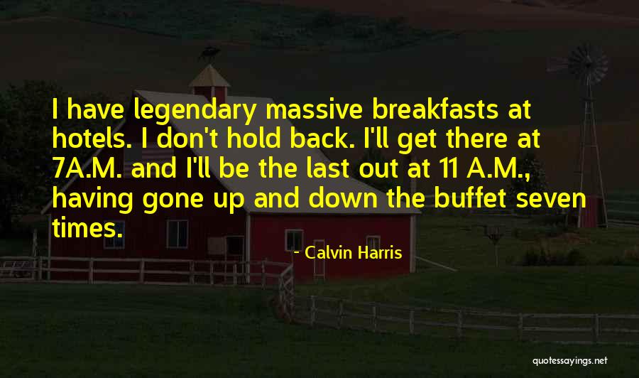 Breakfasts Quotes By Calvin Harris