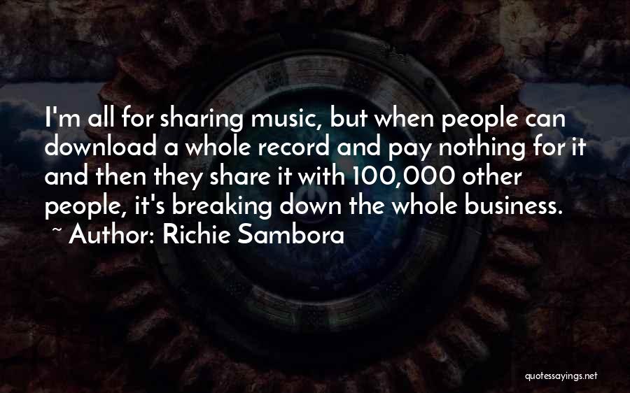 Breaking Record Quotes By Richie Sambora