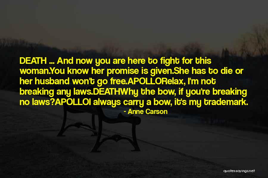 Breaking The Laws Quotes By Anne Carson Breaking The Laws Quotes By Anne Carson