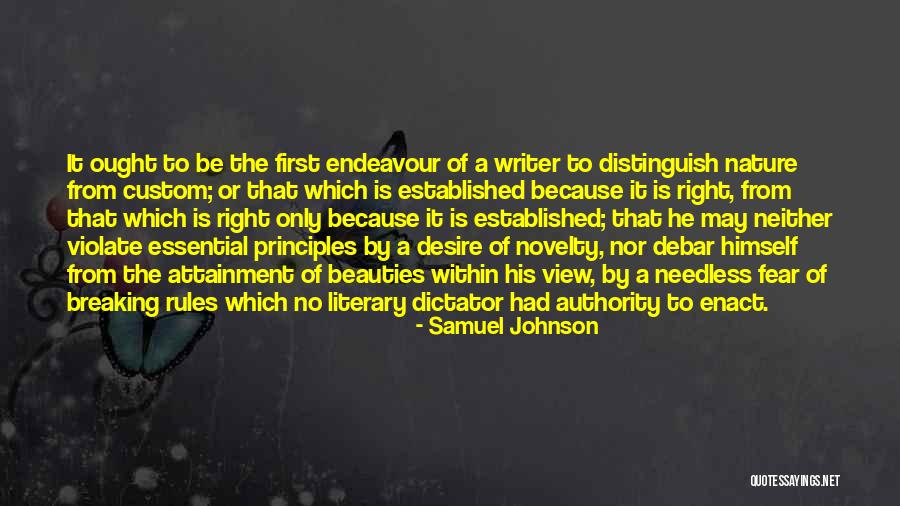 Breaking The Rules Quotes By Samuel Johnson Breaking The Rules Quotes By Samuel Johnson