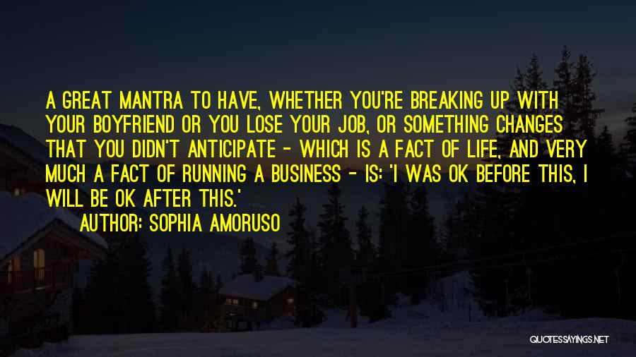 Breaking Up Life Quotes By Sophia Amoruso