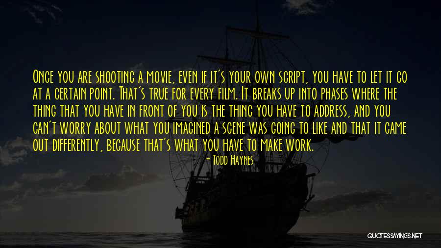 Breaks From Work Quotes By Todd Haynes Breaks From Work Quotes By Todd Haynes