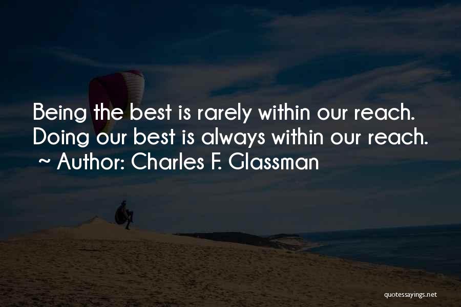 Breakthrough Quotes By Charles F. Glassman