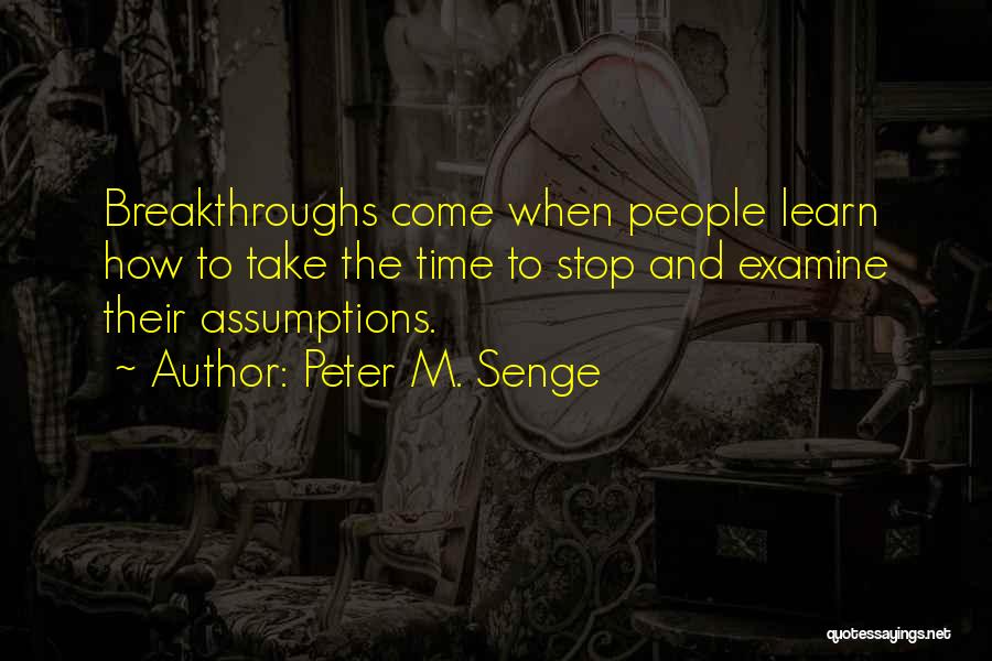 Breakthroughs Quotes By Peter M. Senge