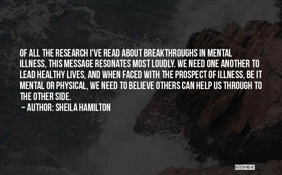 Breakthroughs Quotes By Sheila Hamilton