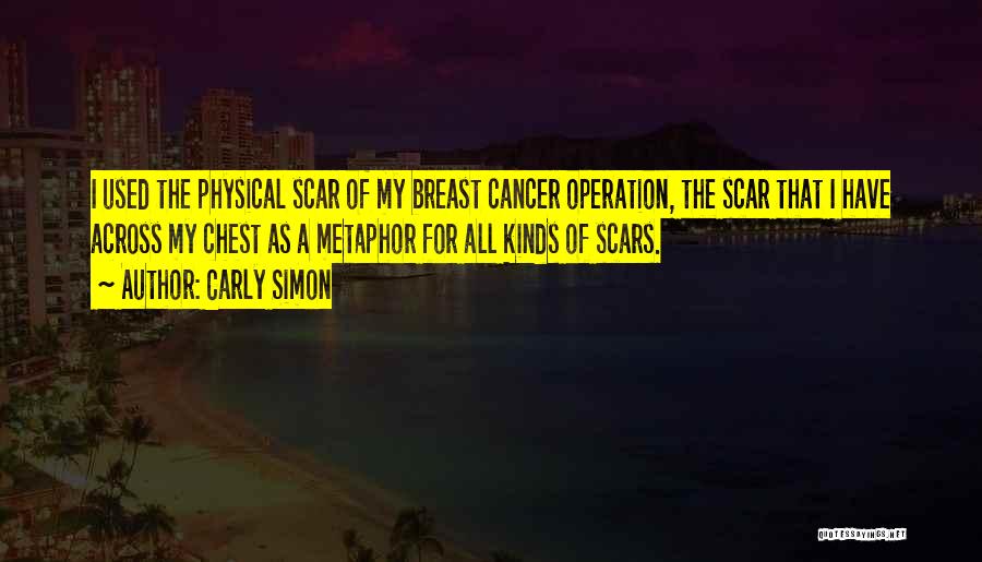 Breast Cancer Scars Quotes By Carly Simon