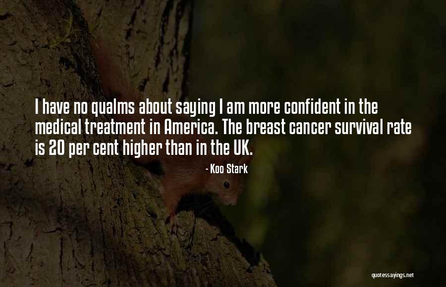 Breast Cancer Treatment Quotes By Koo Stark