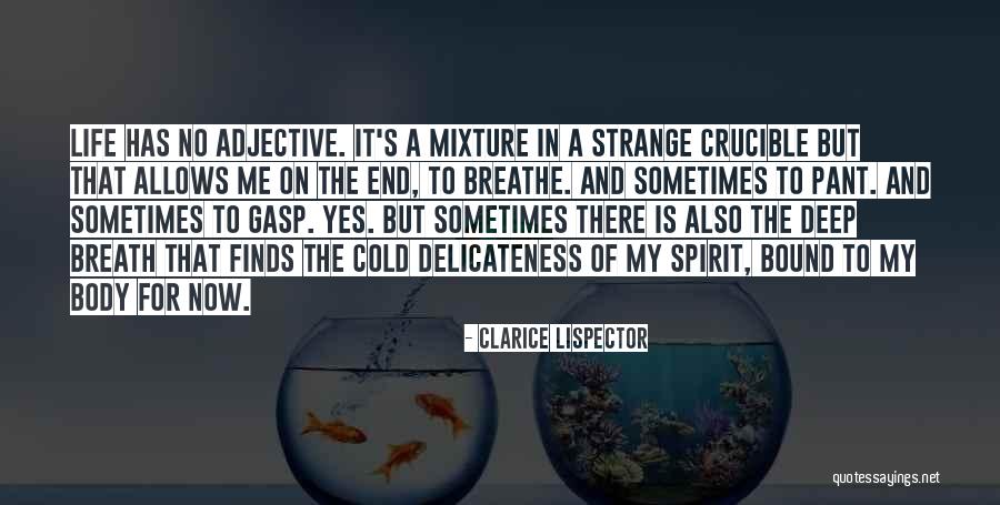 Breath For Life Quotes By Clarice Lispector