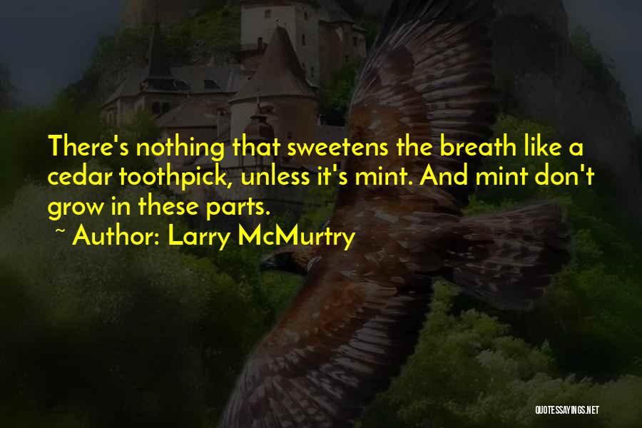 Breath Mint Quotes By Larry McMurtry