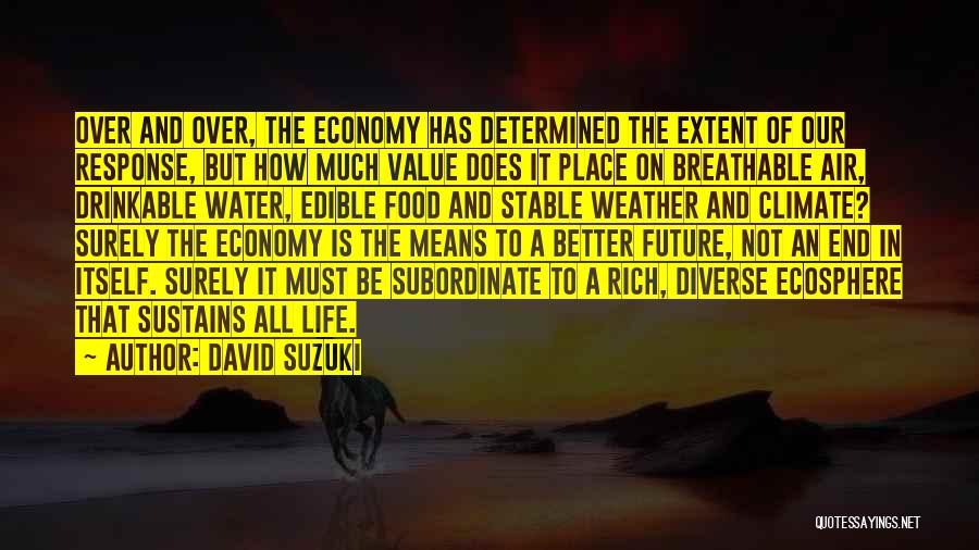 Breathable Quotes By David Suzuki