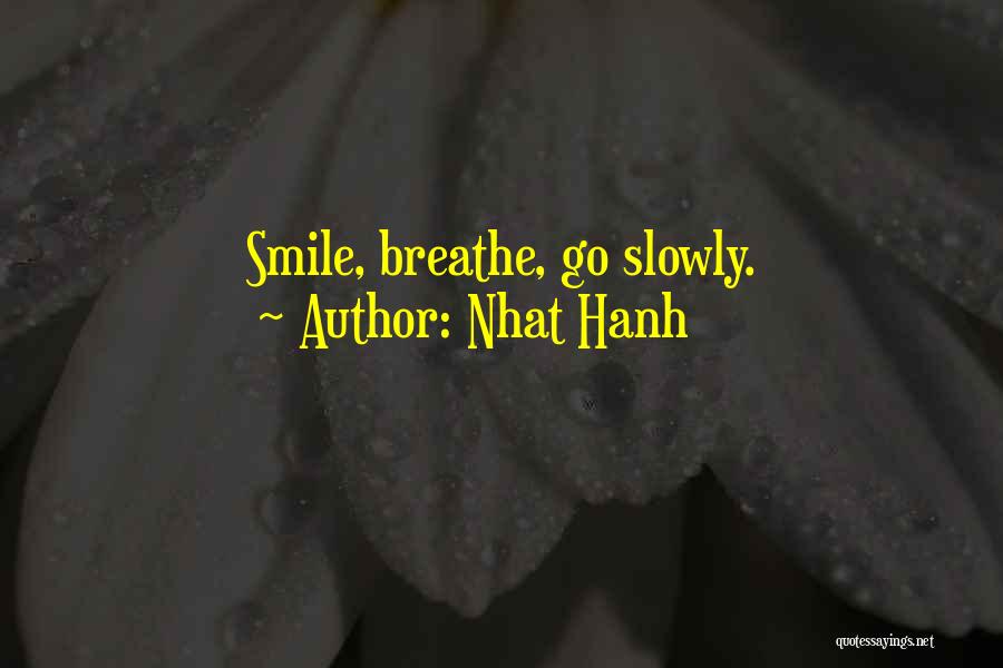 Breathe Inspirational Quotes By Nhat Hanh