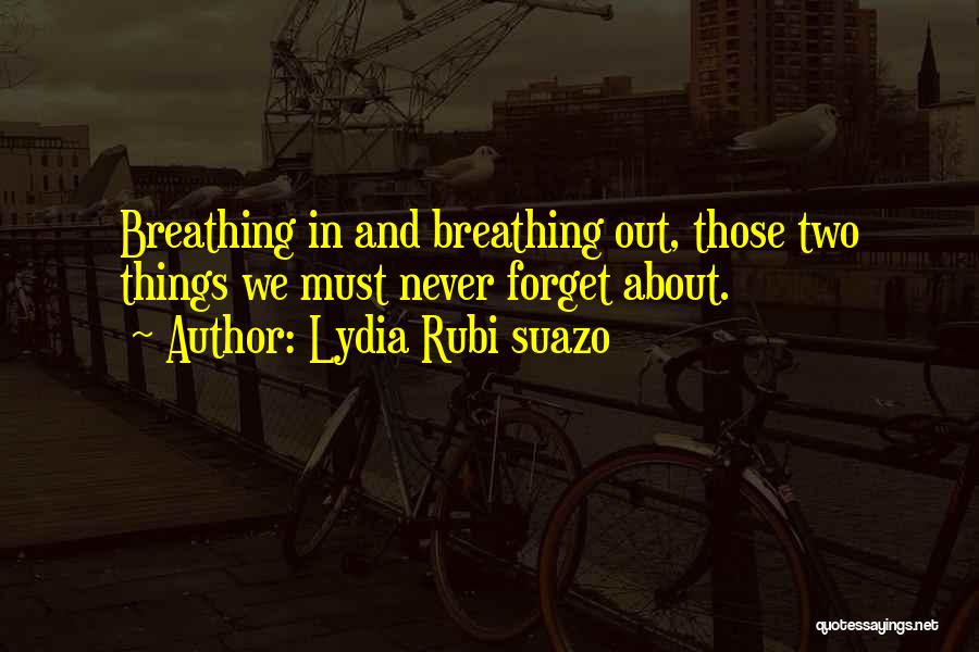 Breathing Exercises Quotes By Lydia Rubi Suazo